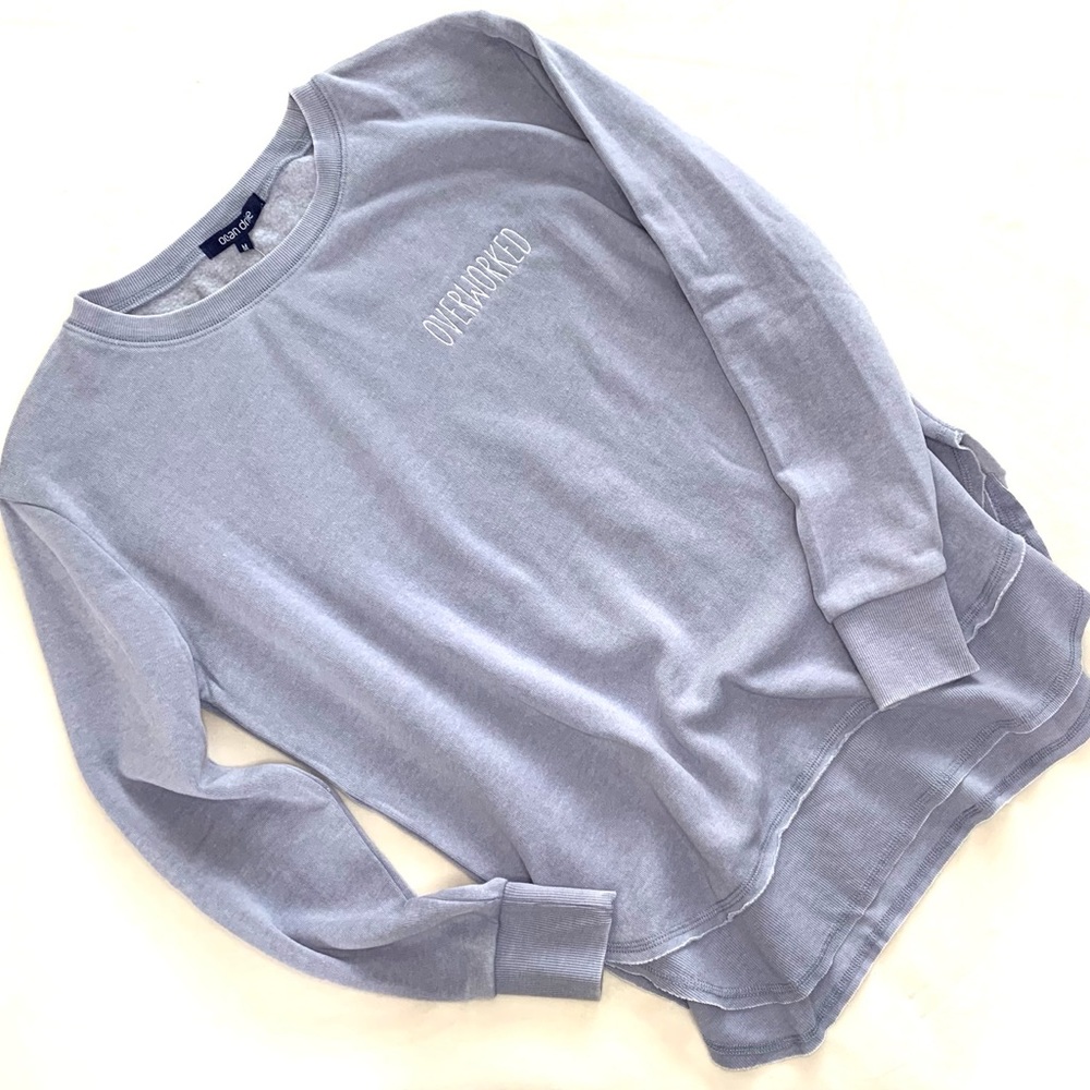Overworked soft pullover